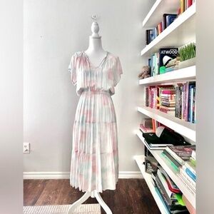 Anthropologie Cloth & Stone Women’s Tie-Dye Midi Dress Size Medium